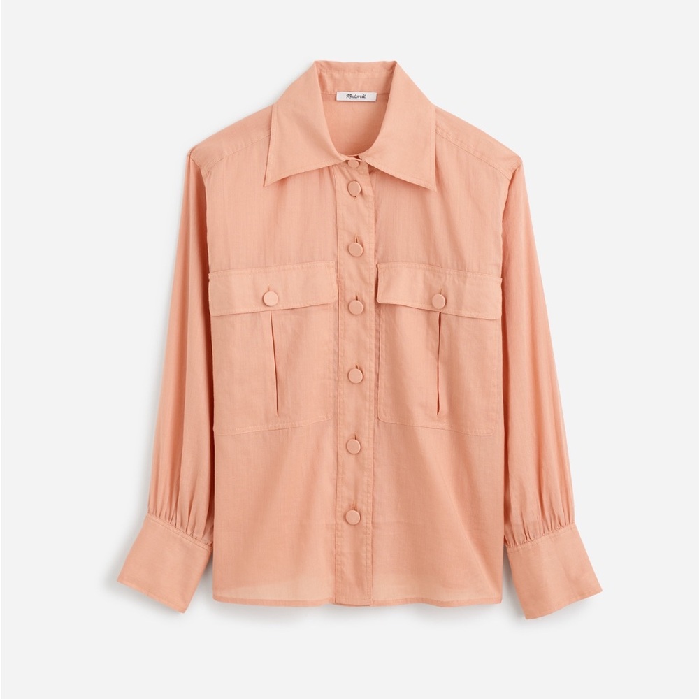 NWT Madewell Utility-Pocket Button-Up Shirt